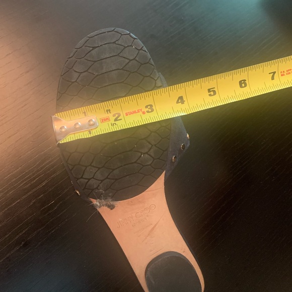 Nanda Studded Suede Flat Slide Sandals, Navy - Picture 7 of 8